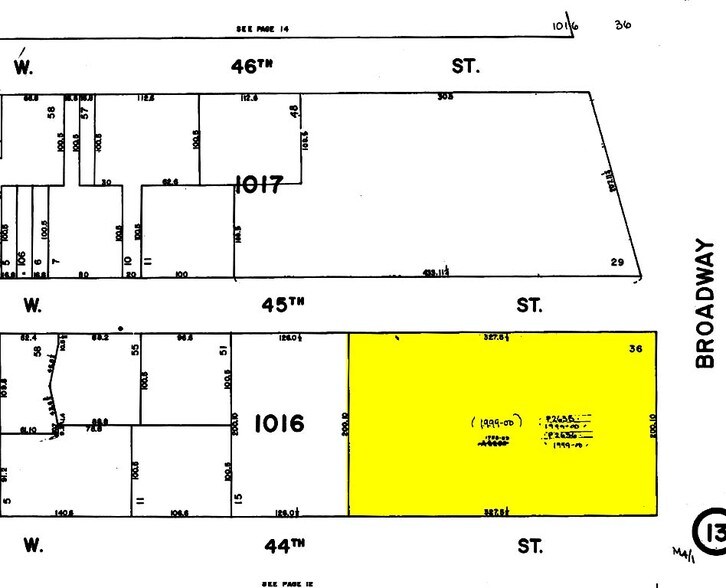 1515 Broadway, New York, NY à louer - Plan cadastral – Image 2 sur 6