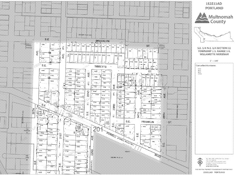 3417 SE 22nd Ave, Portland, OR à louer - Plan cadastral – Image 3 sur 3