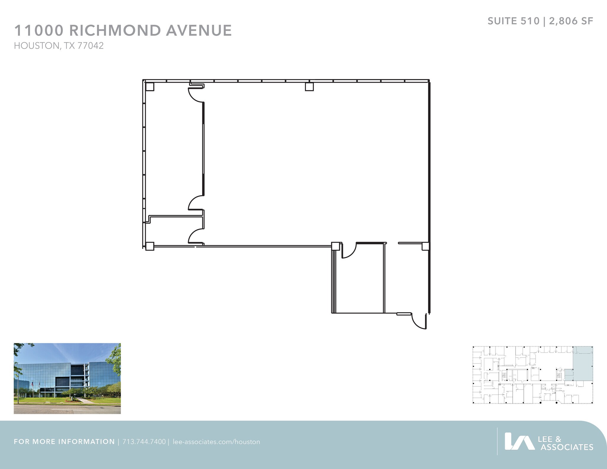 11000 Richmond Ave, Houston, TX à louer Plan d’étage– Image 1 sur 1