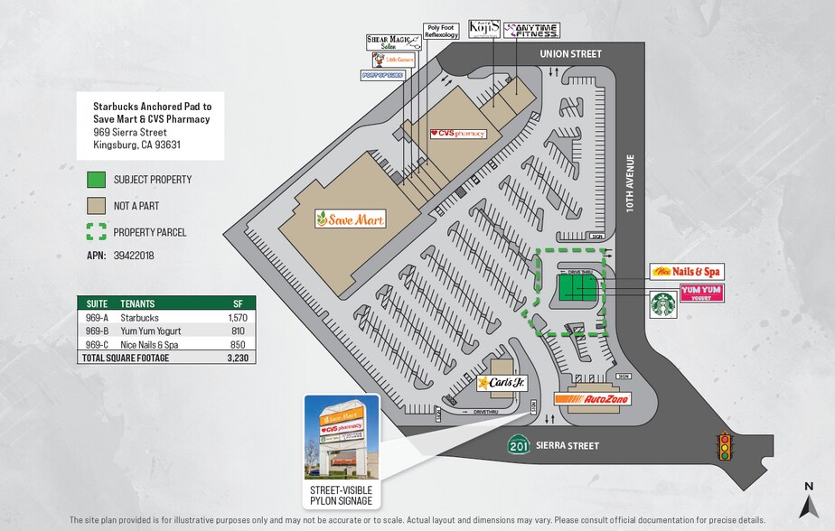 969 Sierra St, Kingsburg, CA à vendre - Plan de site – Image 2 sur 5