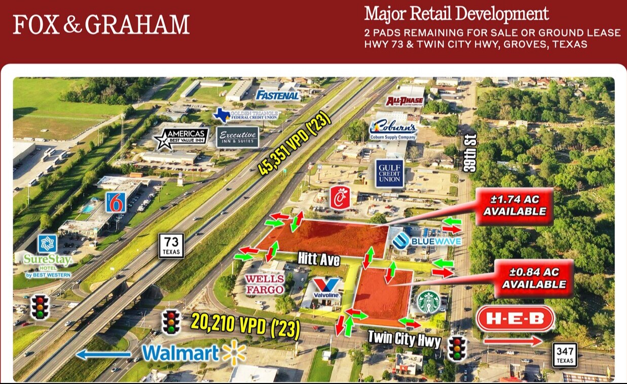 Twin City Highway, Groves, TX à vendre Photo principale– Image 1 sur 6