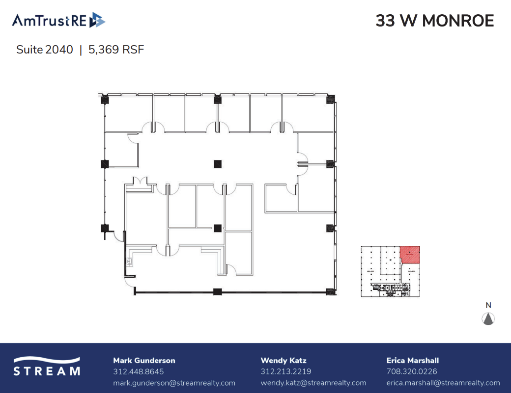 33 W Monroe St, Chicago, IL à louer Plan d’étage– Image 1 sur 1