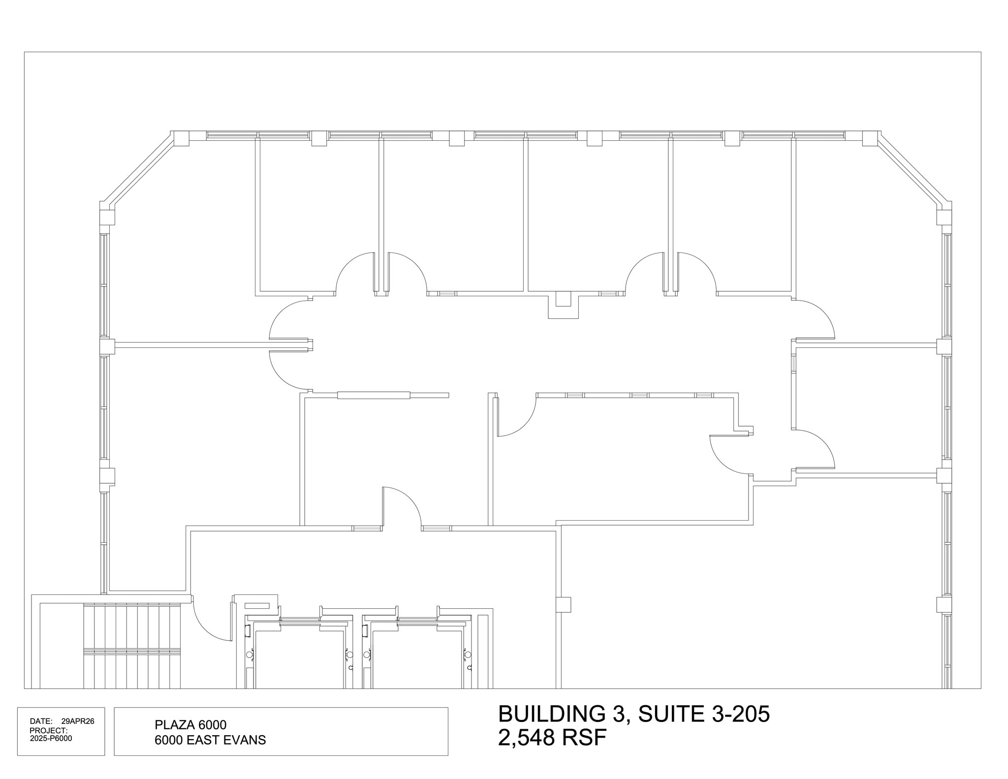 6000 E Evans Ave, Denver, CO à louer Plan de site– Image 1 sur 1