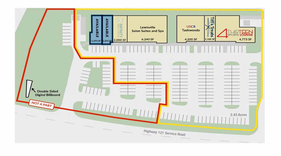 Tx-121, Lewisville, TX à louer - Plan de site – Image 2 sur 8