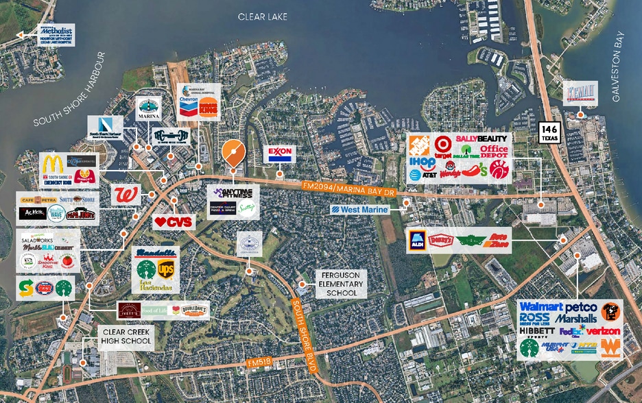 3202 Marina Bay Dr, League City, TX à louer - Aérien – Image 2 sur 2