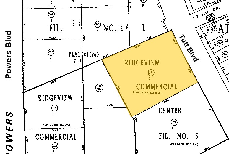 5948-5980 Stetson Hills Blvd, Colorado Springs, CO à louer - Plan cadastral – Image 2 sur 33