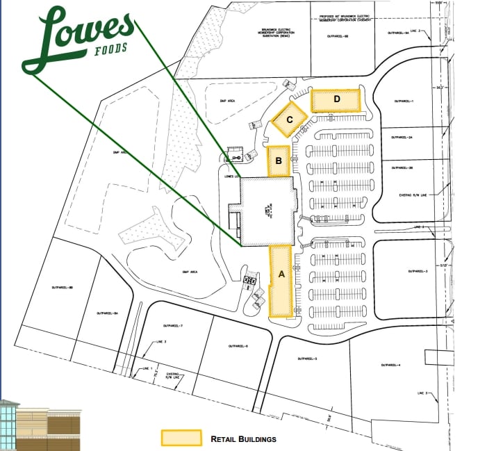 2831 Midway Rd SE, Bolivia, NC à louer Plan de site– Image 1 sur 1