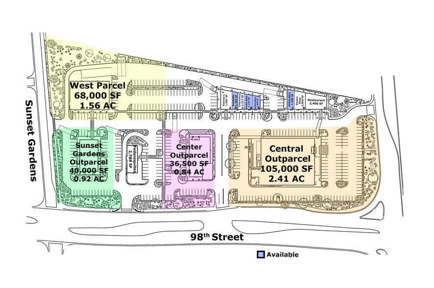 Southwest Corner of Central Avenue & 98th Street, Albuquerque, NM à louer - Plan de site – Image 2 sur 5