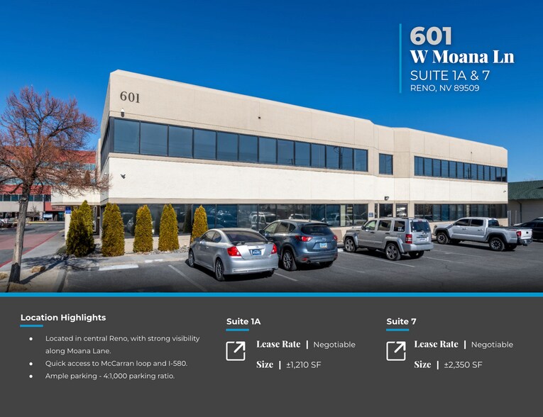 601 W Moana Ln, Reno, NV à louer - Photo de l’immeuble – Image 2 sur 6