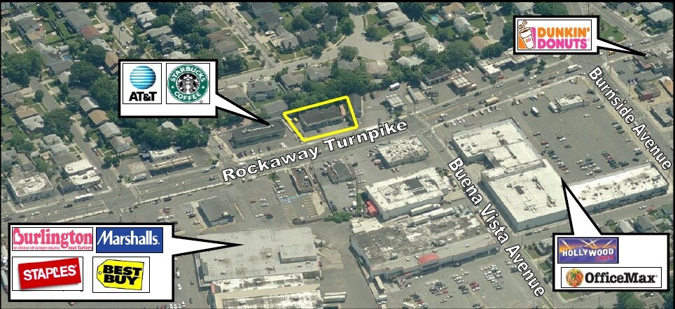 380 Rockaway Tpke, Cedarhurst, NY à louer - Aérien – Image 2 sur 3