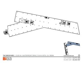 12105 W Waterfront Dr, Playa Vista, CA à louer Plan d’étage– Image 1 sur 1