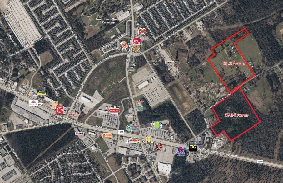 3710 Theiss Rd, Humble, TX à vendre - Aérien – Image 2 sur 3