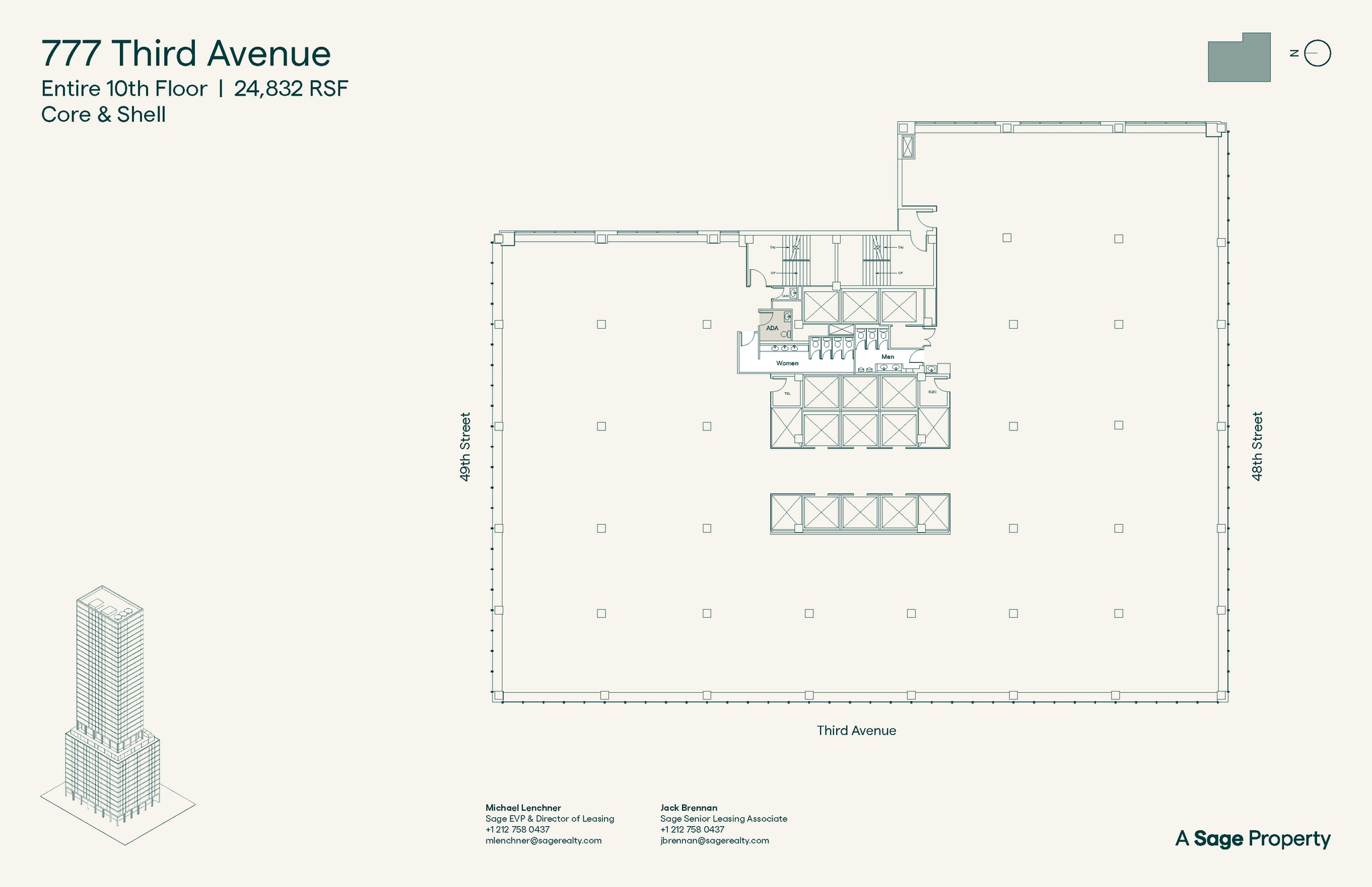 777 Third Ave, New York, NY à louer Plan d’étage– Image 1 sur 5
