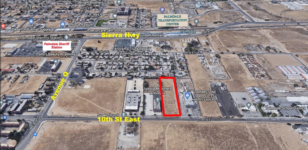 VAC/10th St/VIC Avenue P12, Palmdale, CA à vendre - Aérien – Image 1 sur 3