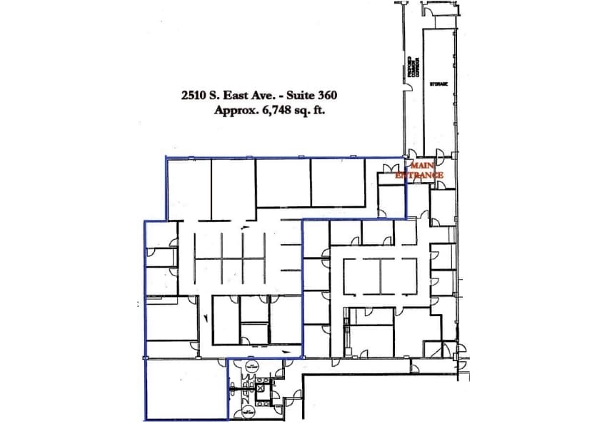 2510-2550 S East Ave, Fresno, CA à louer Plan d’étage– Image 1 sur 1