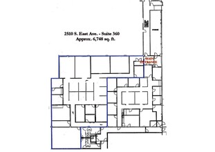 2510-2550 S East Ave, Fresno, CA à louer Plan d’étage– Image 1 sur 1