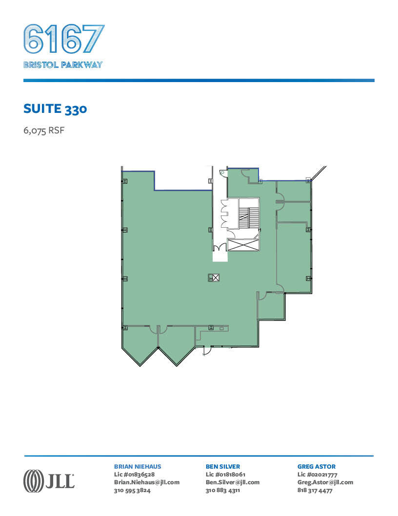 6167 Bristol Pky, Culver City, CA à louer Plan d’étage– Image 1 sur 1