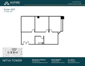 2211 Norfolk St, Houston, TX à louer Plan d’étage– Image 1 sur 1
