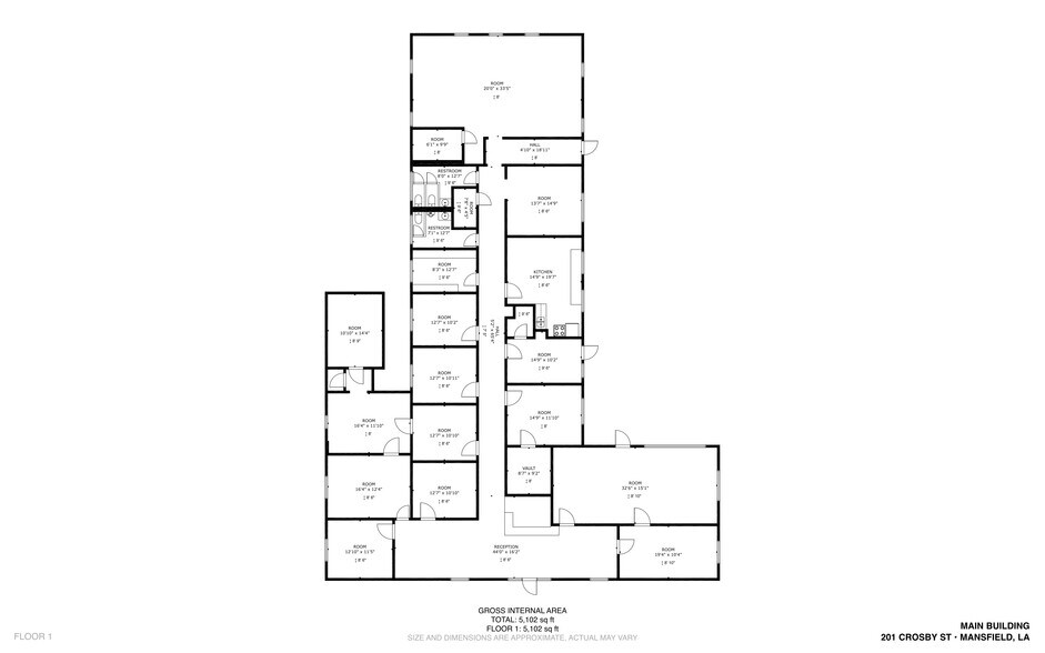 201 Crosby St, Mansfield, LA à vendre - Photo de l’immeuble – Image 3 sur 42