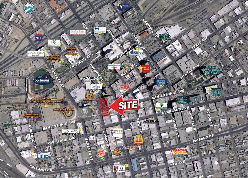 NEC of El Paso St & E San Antonio Ave, El Paso, TX à louer - Aérien – Image 2 sur 3