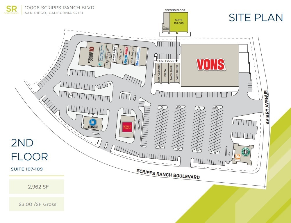 10006 Scripps Ranch Blvd, San Diego, CA à louer Plan de site– Image 1 sur 1