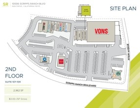 10006 Scripps Ranch Blvd, San Diego, CA à louer Plan de site– Image 1 sur 1