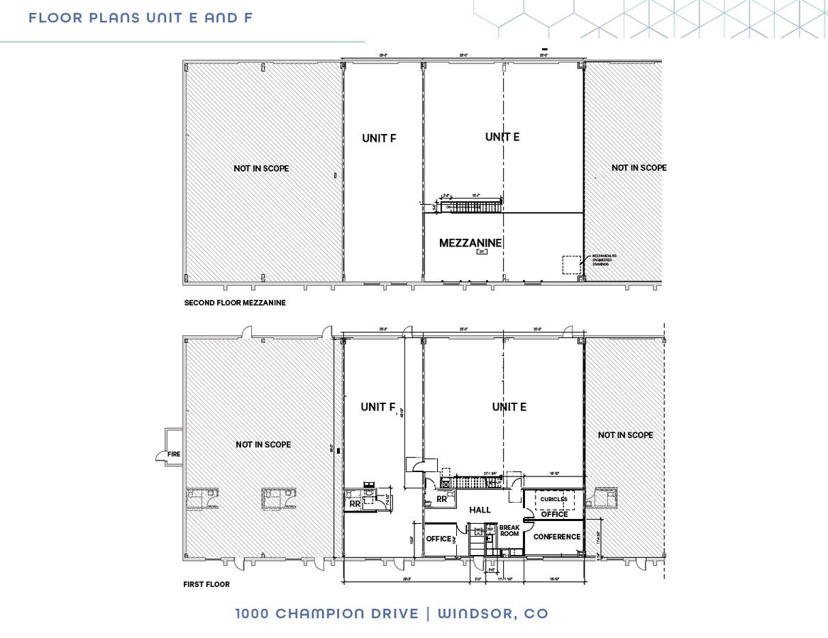 1000 Champion Dr, Windsor, CO 80550 - Lot E & F -  - Plan d’étage - Image 1 of 1