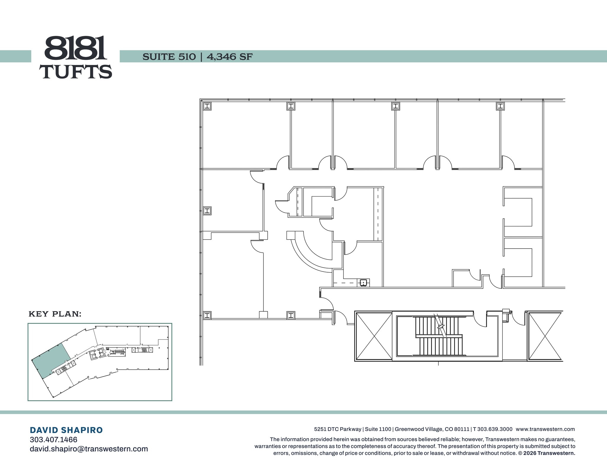 8181 E Tufts Ave, Denver, CO à louer Plan de site– Image 1 sur 1