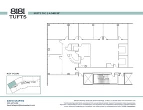 8181 E Tufts Ave, Denver, CO à louer Plan de site– Image 1 sur 1