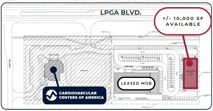 1601 Lpga Blvd, Daytona Beach, FL à louer - Plan de site – Image 2 sur 3