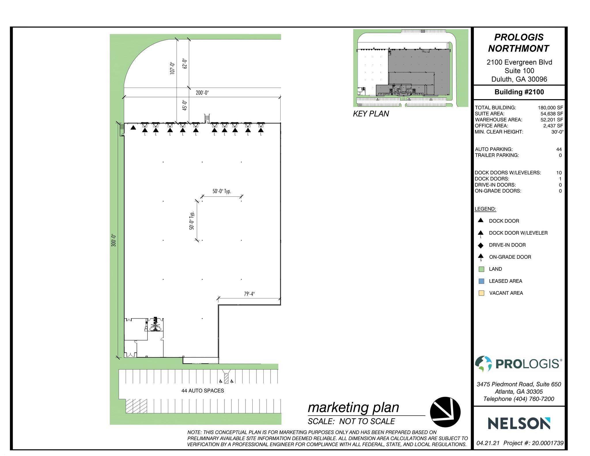 2100 Evergreen Blvd, Duluth, GA à louer Plan de site– Image 1 sur 1