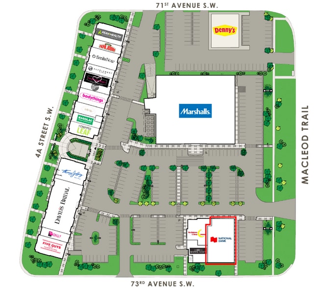 7337 Macleod Trl S, Calgary, AB à louer - Plan de site – Image 3 sur 14
