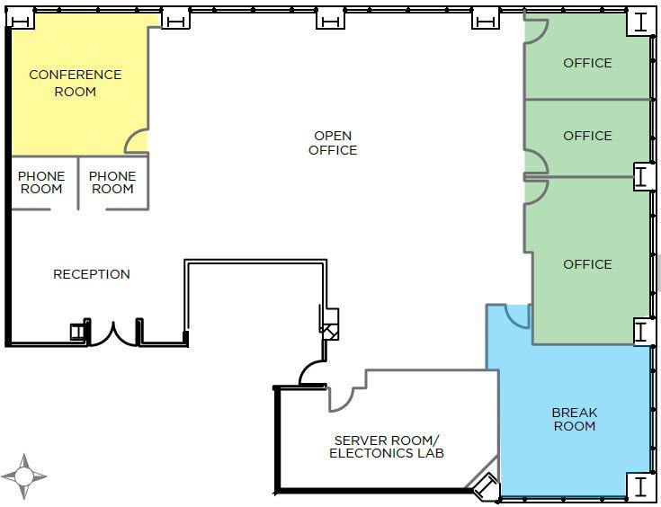 7676 Hazard Center Dr, San Diego, CA à louer Plan d’étage– Image 1 sur 2
