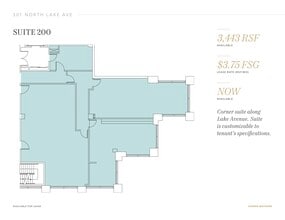 301 N Lake Ave, Pasadena, CA à louer Plan d’étage– Image 1 sur 1