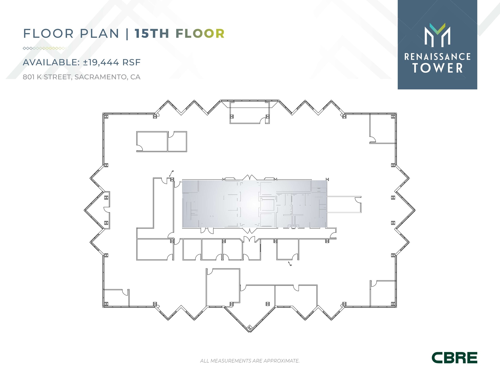 801 K St, Sacramento, CA à louer Plan de site– Image 1 sur 2