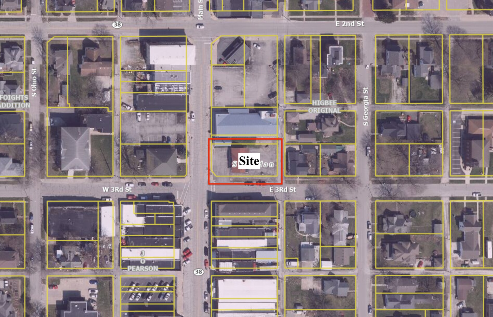 215 Main, Sheridan, IN à louer Aérien– Image 1 sur 2