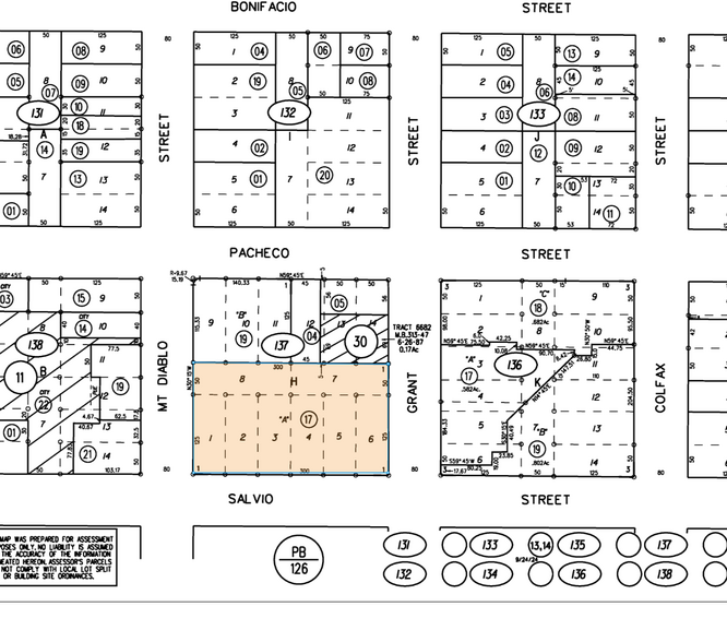 2151 Salvio St, Concord, CA à vendre - Plan cadastral – Image 3 sur 7
