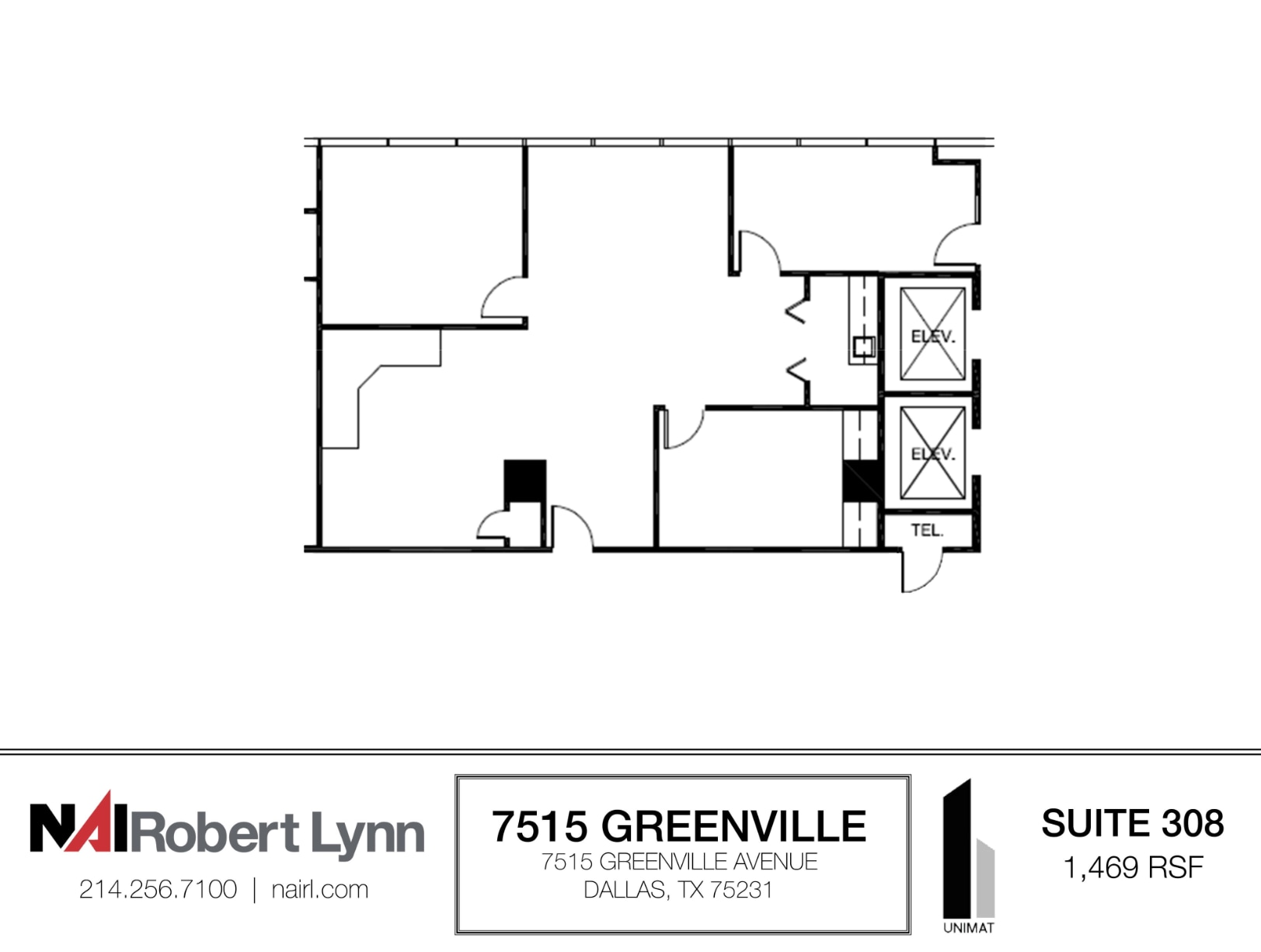 7515 Greenville Ave, Dallas, TX à louer Plan d’étage– Image 1 sur 1