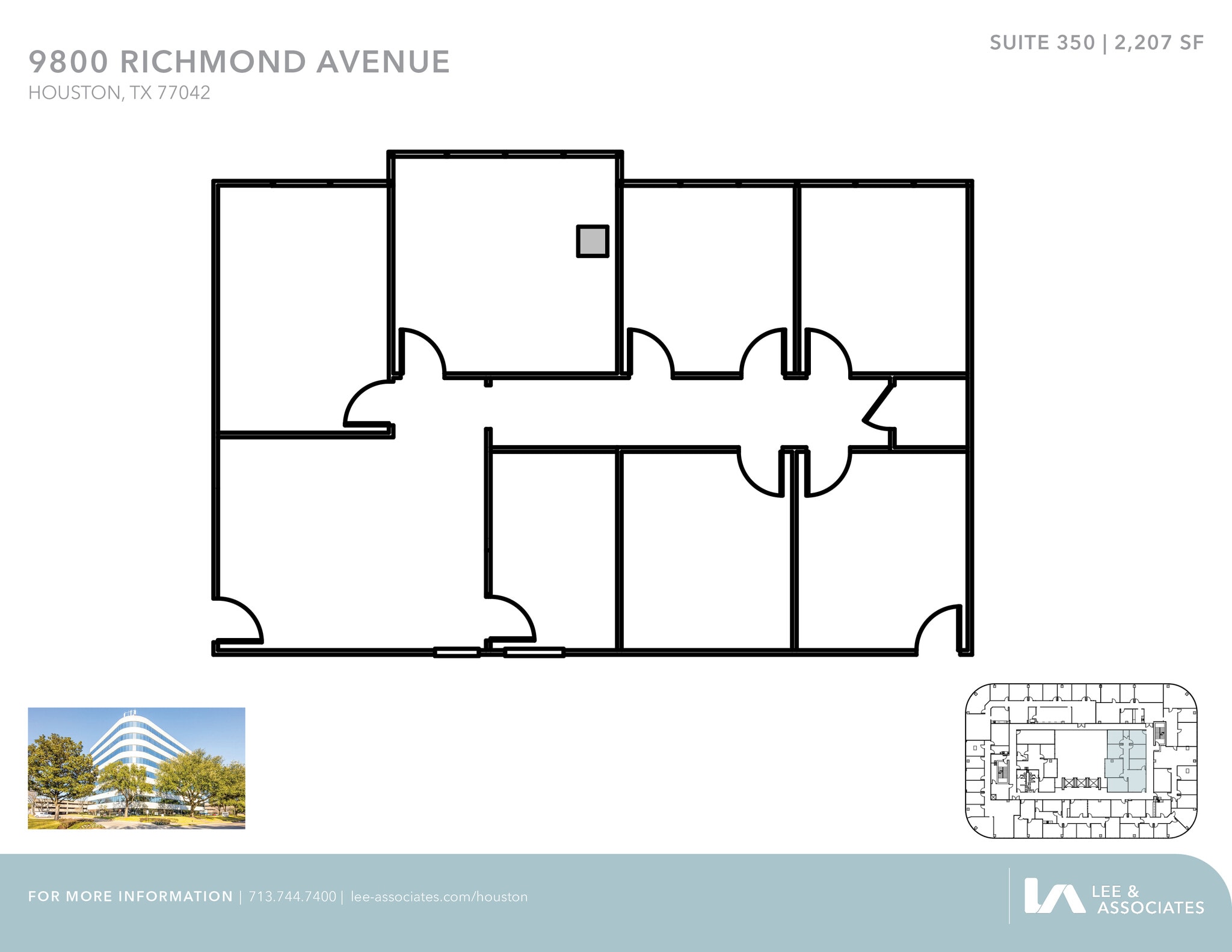 9800 Richmond Ave, Houston, TX à louer Plan d’étage– Image 1 sur 1
