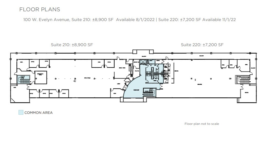 150 W Evelyn Ave, Mountain View, CA à louer Plan d’étage– Image 1 sur 1