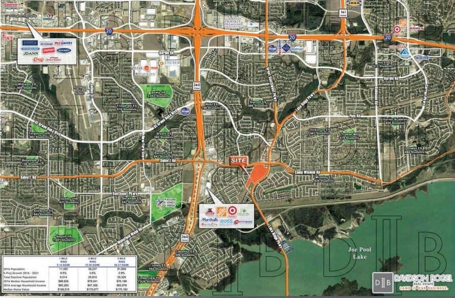 SWC Lake Ridge Pky & Camp Wisdom Rd, Grand Prairie, TX à vendre - Aérien – Image 3 sur 5