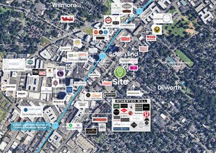 220-228 E Blvd, Charlotte, NC 28203 Blvd, Charlotte, NC - Vue aérienne vue de carte