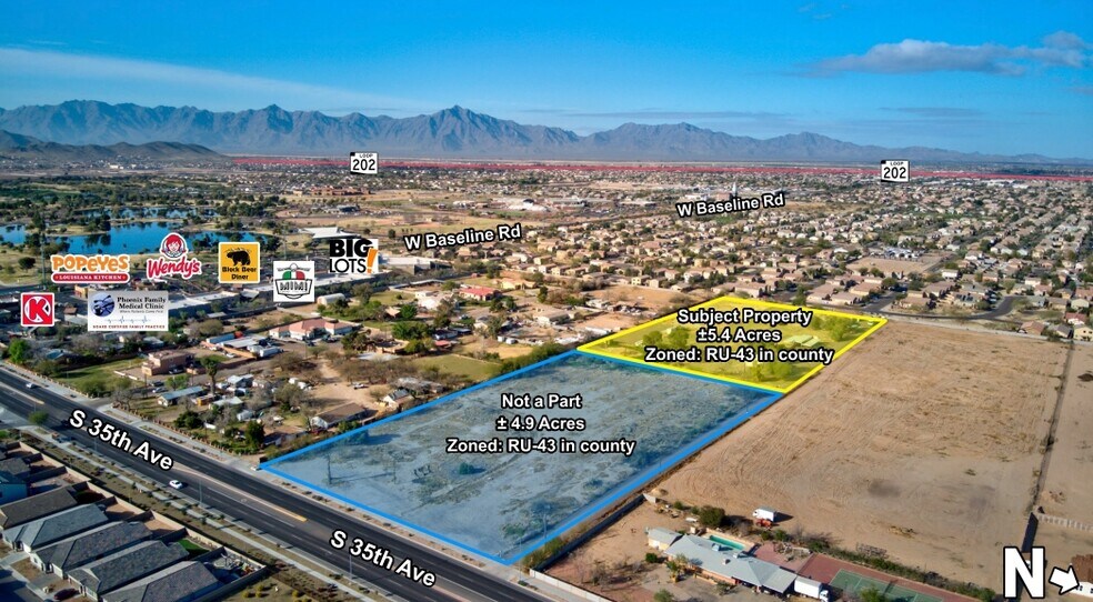 NNWC of 35th Ave & Baseline Rd, Phoenix, AZ à vendre - Photo de l’immeuble – Image 1 sur 1