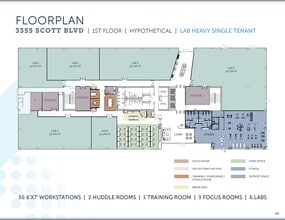 3325 Scott Blvd, Santa Clara, CA à louer Plan d’étage– Image 1 sur 3