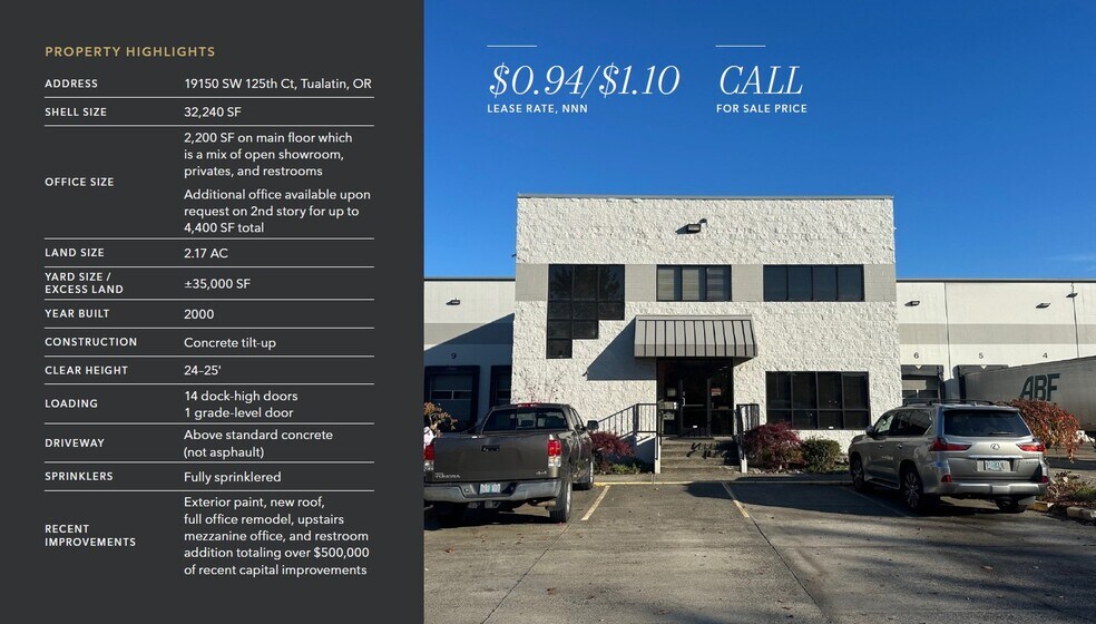 19150 SW 125th Ct, Tualatin, OR à louer - Photo de l’immeuble – Image 2 sur 6