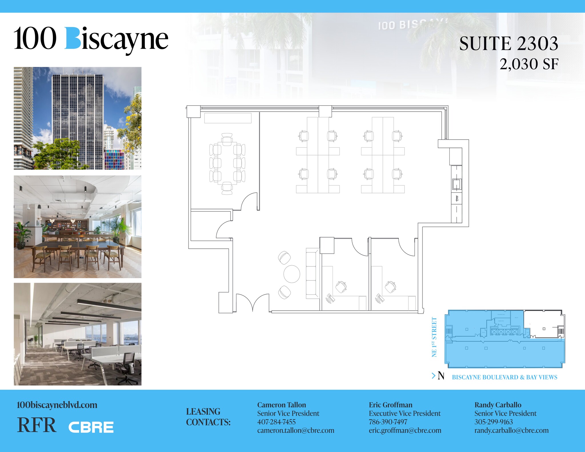 100 N Biscayne Blvd, Miami, FL à louer Plan de site– Image 1 sur 1
