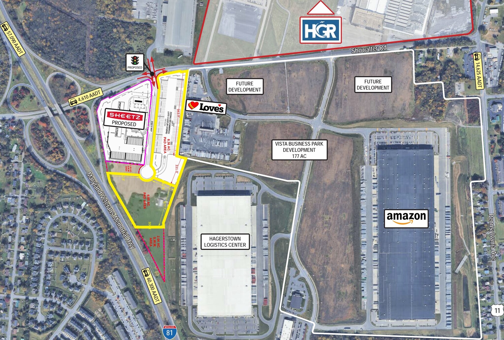 18209 Showalter Rd, Hagerstown, MD à louer Plan de site– Image 1 sur 4