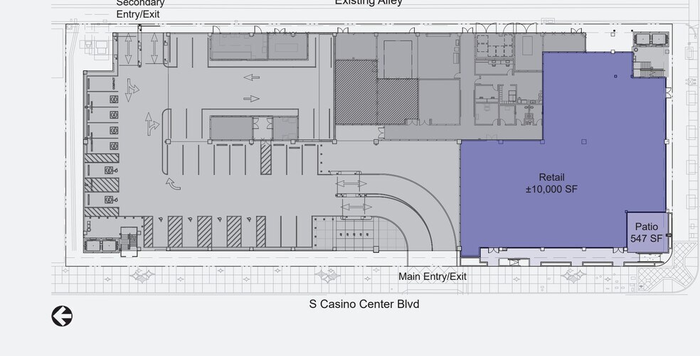 1421 Casino Center blvd, Las Vegas, NV à louer - Plan de site – Image 3 sur 3