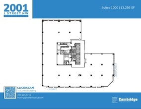 2001 L St NW, Washington, DC à louer Plan d’étage– Image 2 sur 8