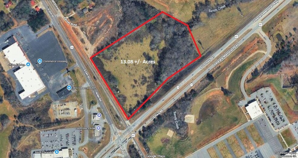 Hwy 441 and South Elm Street, Commerce, GA à vendre - Aérien – Image 3 sur 6